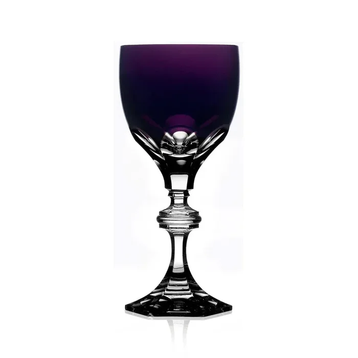 Purity Amethyst Wine Glass by Varga Crystal