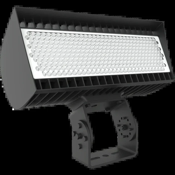 RAB FXLED LED Large Floodlight Field-Adjustable Wattage/CCT 534W/445W 4000K/5000K 3Hx3V 480V Trunnion Mount Bronze (FXLEDLB33T/480)