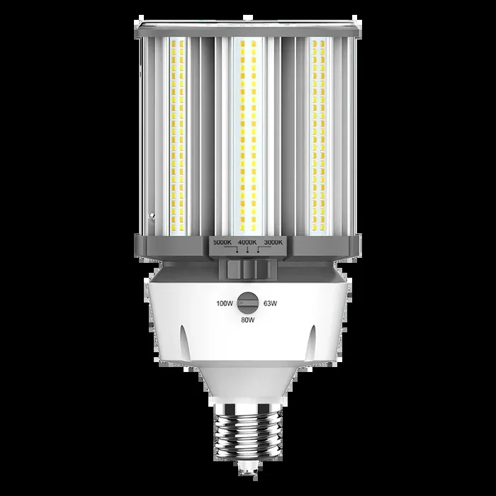 RAB HID Post Top 5-Pin 80 CRI Type B 63W/80W/100W CCT Selectable 3000K/4000K/5000K EX39 Base (HIDFA-100S-EX39-8CCT-BYP/5SP)