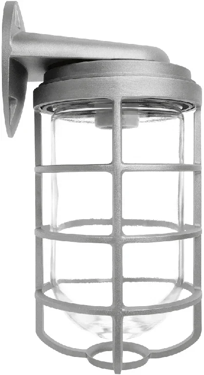 RAB Vaporproof 200 Wall Bracket Black With White Perma Globe (VBR200PW-B)