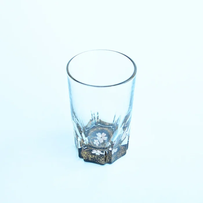 Raden Sake Shot Glass “Golden Cherry Blossoms