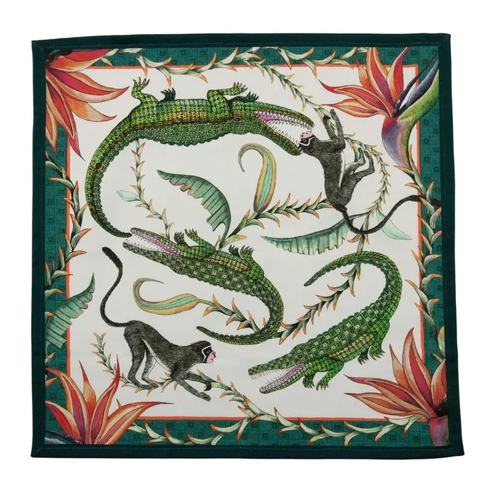 River Chase Napkins (Pair) – Chalk by Ngala Trading Company