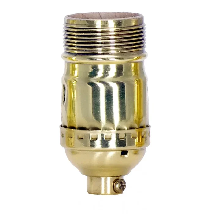 Satco – 80-1446 – Socket – Polished Brass – 801446