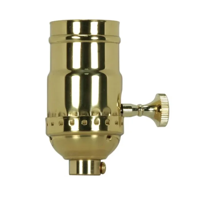 Satco – 80-1462 – Socket – Polished Brass – 801462