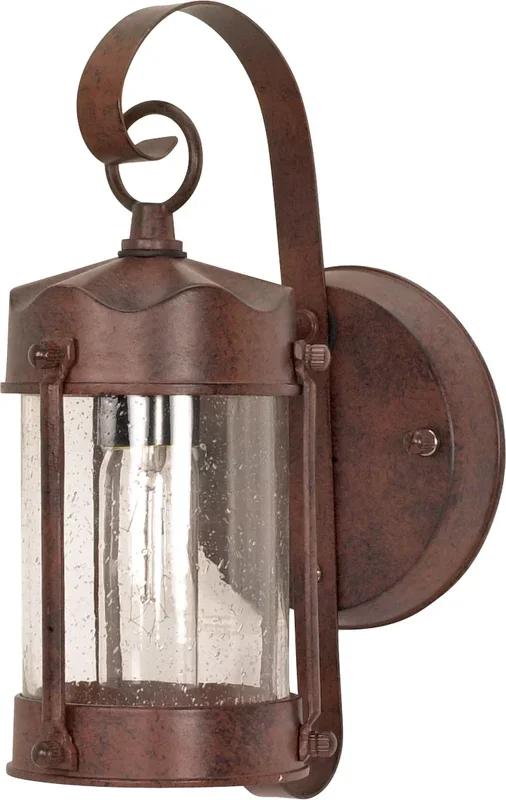 SATCO/NUVO 1-Light 10-5/8 Inch Wall Lantern Piper Lantern With Clear Seed Glass Color (60-3461)