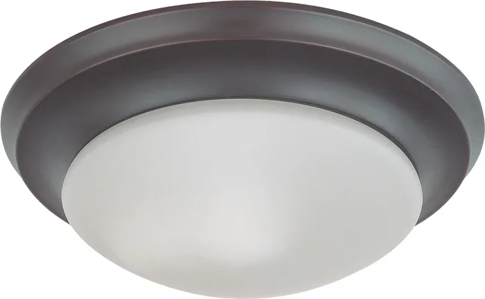 SATCO/NUVO 1-Light 12 Inch Flush Mount Twist And Lock With Frosted White Glass Color (60-6013)