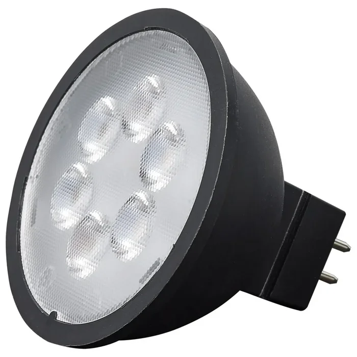 SATCO/NUVO 4.5W MR16 LED Black Finish 5000K GU5.3 Base 360Lm 12V (S11397)
