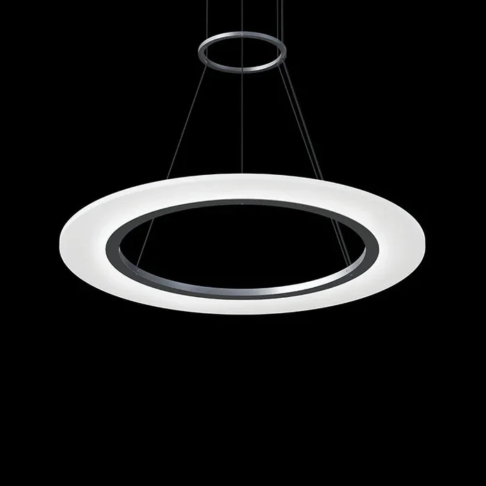 Sonneman – 2071.16 – LED Pendant – Arctic Rings – Bright Satin Aluminum – 207116