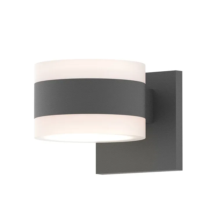 Sonneman – 7302.FW.FW.74-WL – LED Wall Sconce – REALS – Textured Gray – 7302FWFW74WL