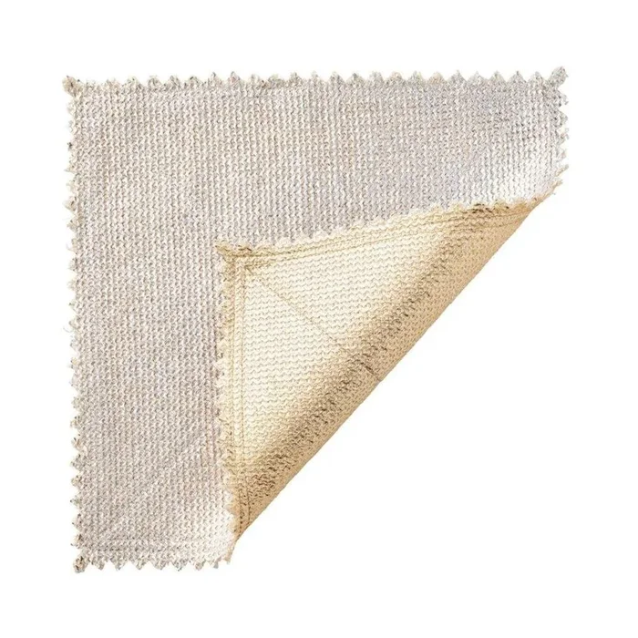 Stamped Reversible Placemat in Silver & Gold – Set of 4 by Kim Seybert