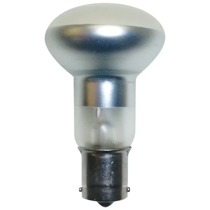 Standard 1.54 Amp 2.5 Inch R12 Incandescent 13V Single Contact Bayonet (BA15S) Base Shatter Resistant Coated Miniature Elevator Bulb (#1383SRC)
