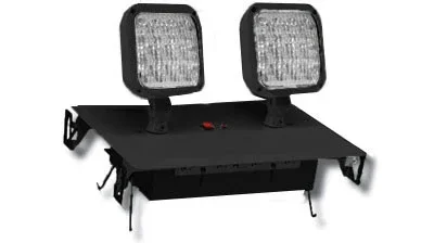 Standard-BL LED Recessed Emergency Light For Drywall Or Drop Ceiling Mounting Black (LEDR-7B)