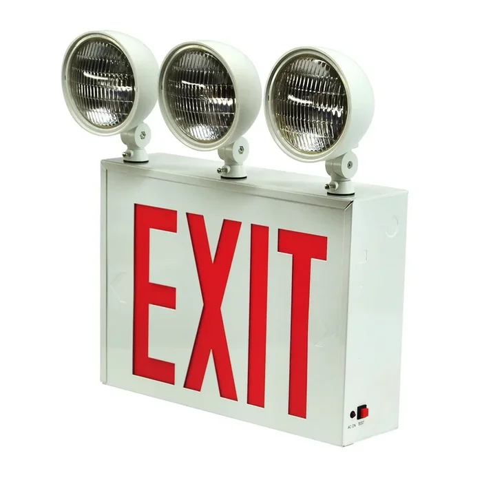 Standard-BL New York City Approved Exit And Emergency Combination 3 Heads (PRLEDCNYXTE3RW43)