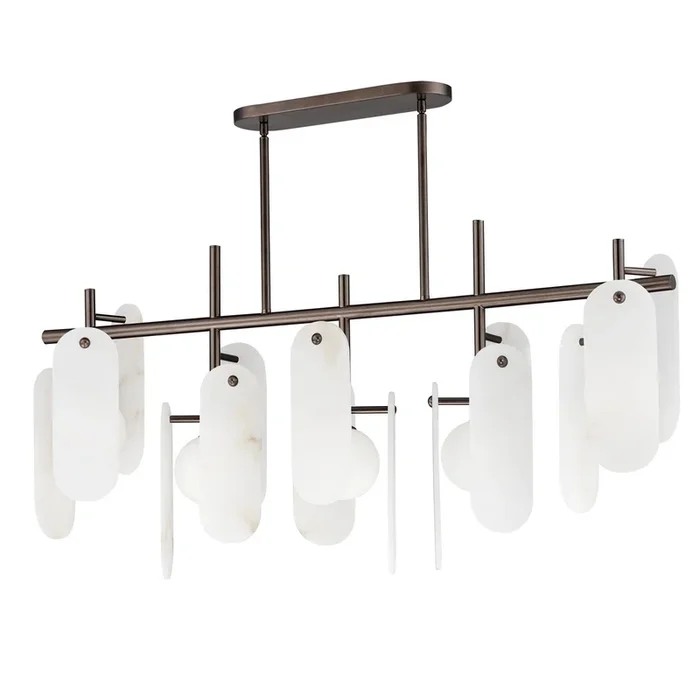 Studio M – SM24825WABBZ – Five Light Linear Pendant – Megalith – Stone – Brushed Bronze – SM24825WABBZ