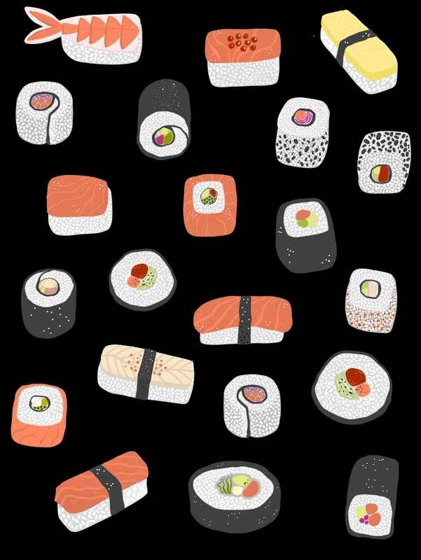Sushi Roll Maki Nigiri Japanese Food Art