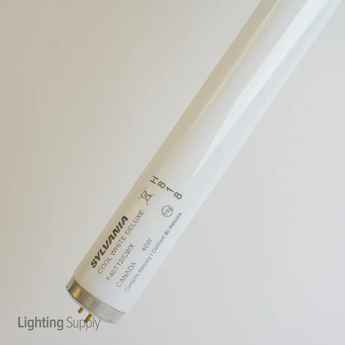 Sylvania F40CWX 40W 48 Inch T12 Linear Fluorescent 4100K 87 CRI Medium Bi-Pin G13 Base Tube (24441)