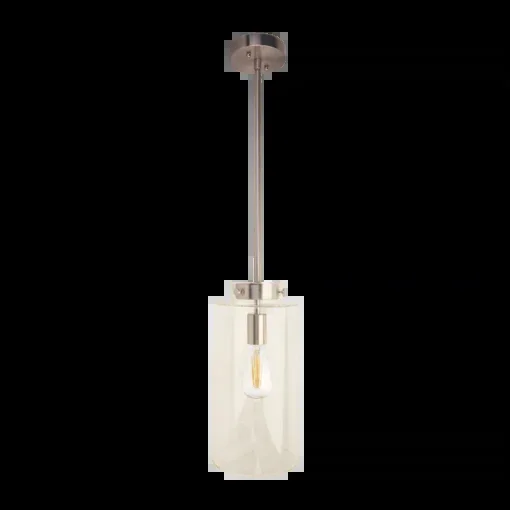 TCP LED Classic Cylinder Pendant 1-Lamp 4.2W 340Lm 2700K 120V Dimmable Brushed Nickel (CLP1CBND27K)