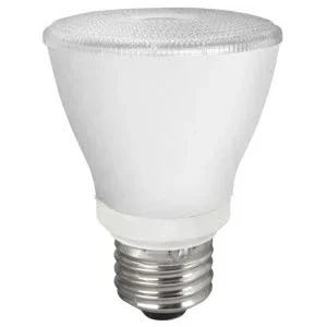 TCP LED PAR20 7W 2700K E26 Base Suitable For Wet Locations Dimmable 40 Degree Beam Angle (L50P20D2527KFLCQ)