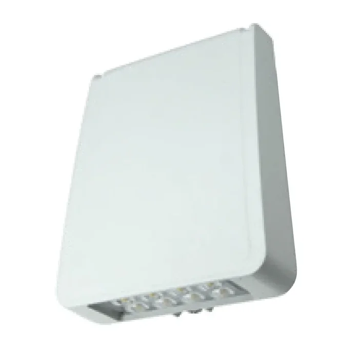 Trace-Lite Extra Large Die-Cast Aluminum LED Wall Pack 100W 120-277Vac Voltage Sensing Dimming Driver Type III 5000K White Battery Backup Button Photo Control (WLZ10-3-5K-WH-BB-PC)