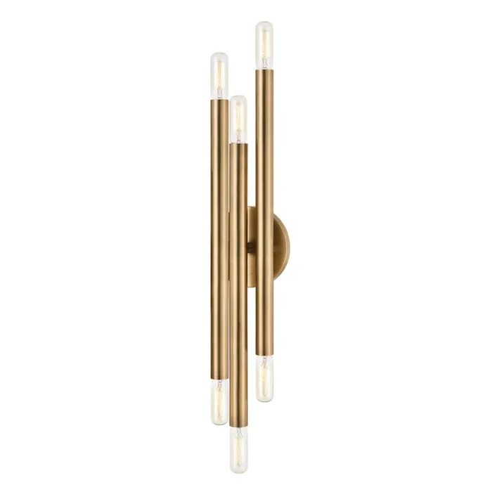 Troy Lighting – B3226-PBR – Six Light Bath and Vanity – Orland – Patina Brass – B3226PBR