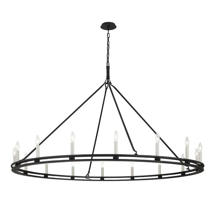 Troy Lighting – F6234-TBK – 16 Light Chandelier – Sutton – Textured Black – F6234TBK