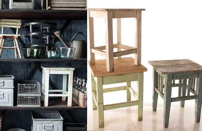 Vintage Stools European Stools Painted Stool – Decor Steals