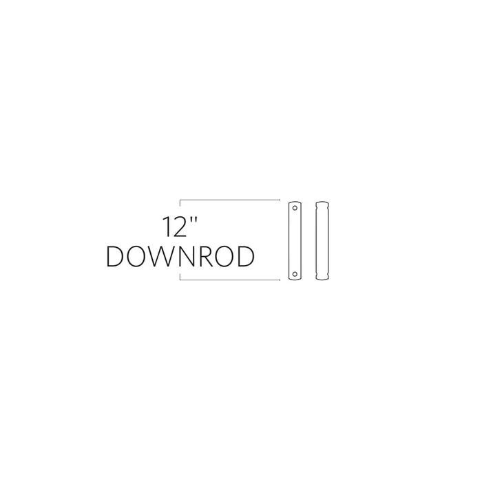 Visual Comfort Fan – DR12CH – Downrod – Universal – Chrome – DR12CH
