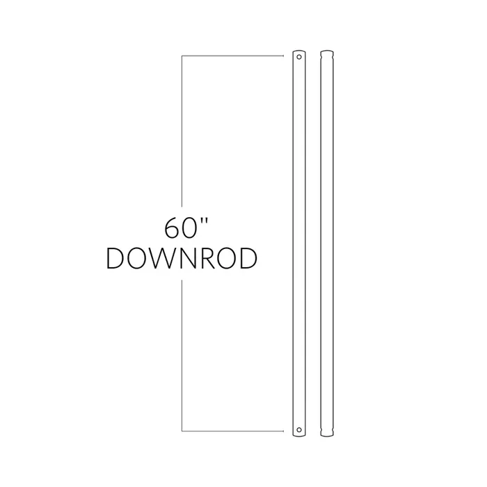 Visual Comfort Fan – DR60SN – Downrod – Universal – Satin Nickel – DR60SN