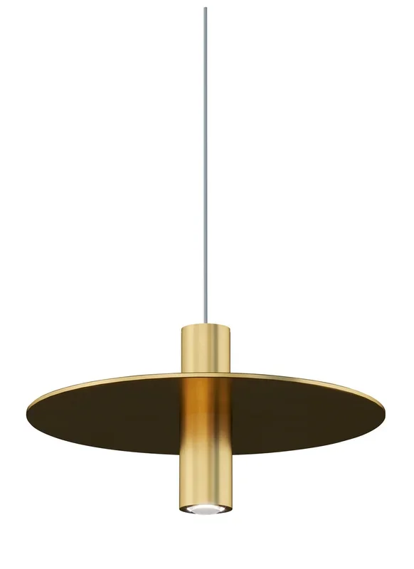 Visual Comfort Modern – 700FJPNTNB-LED930 – LED Pendant – Ponte – Natural Brass – 700FJPNTNBLED930