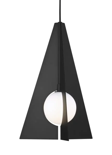 Visual Comfort Modern – 700TDOBLPB-LED930 – LED Pendant – Orbel – Matte Black – 700TDOBLPBLED930