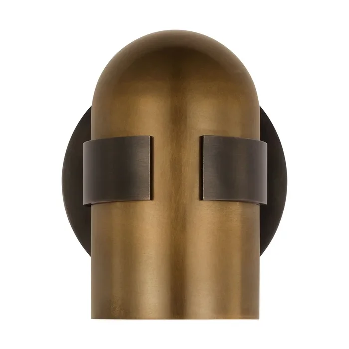 Visual Comfort Modern – AKWS34027BDZ/BWB – LED Wall Sconce – Octavia – Blackened Bronze/Bright Worn Brass – AKWS34027BDZBWB