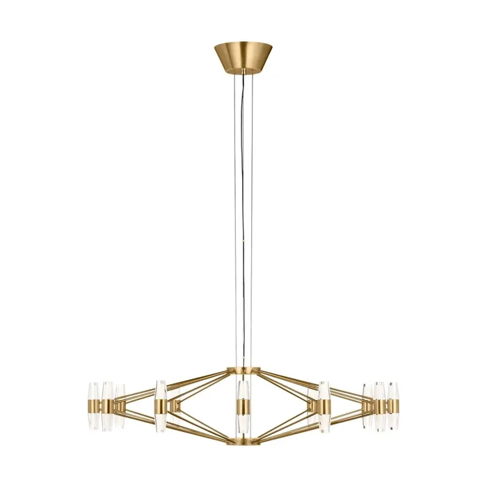 Visual Comfort Modern – SLCH24927NB – LED Chandelier – Lassell – Natural Brass – SLCH24927NB