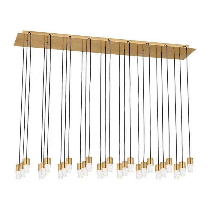 Visual Comfort Modern – SLCH39427NB – LED Chandelier – Lassell – Natural Brass – SLCH39427NB