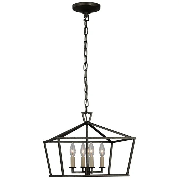 Visual Comfort Signature – Four Light Semi-Flush Mount – Darlana