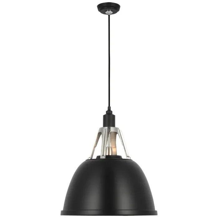 Visual Comfort Signature – LED Pendant – Gunner – TOB5641BLKPAL