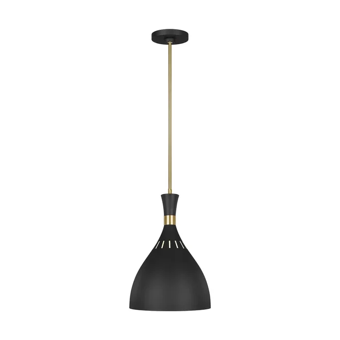 Visual Comfort Studio – One Light Pendant – Joan – EP1151MBK