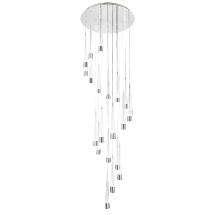 W.A.C. Lighting – PD-59421R-CH – LED Chandelier – Quill – Chrome – PD59421RCH