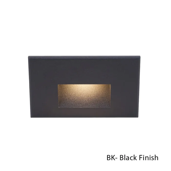 W.A.C. Lighting – WL-LED100-BL-BK – LED Step and Wall Light – Led100 – Black on Aluminum – WLLED100BLBK