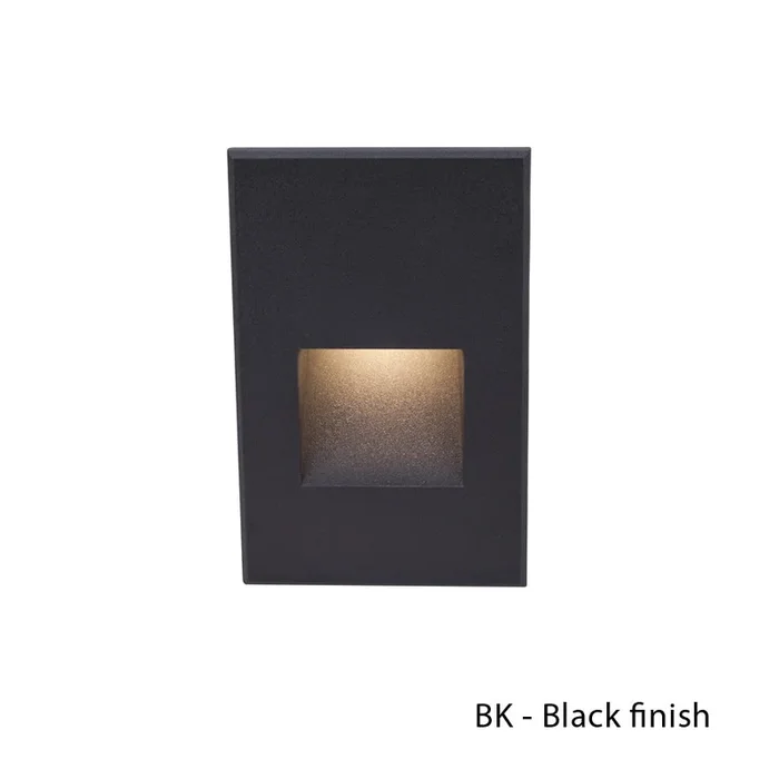 W.A.C. Lighting – WL-LED200-RD-BK – LED Step and Wall Light – Led200 – Black on Aluminum – WLLED200RDBK