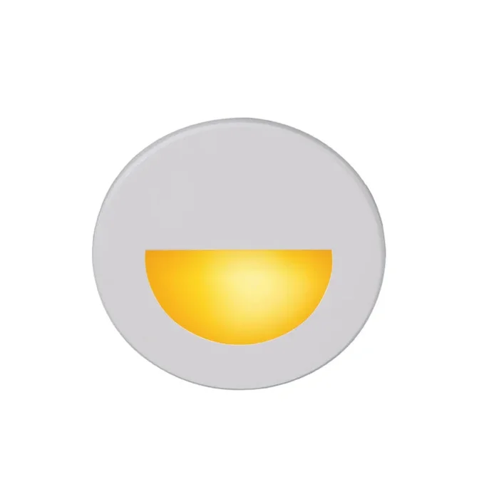 W.A.C. Lighting – WL-LED300-AM-WT – LED Step and Wall Light – Led3 Cir – White on Aluminum – WLLED300AMWT