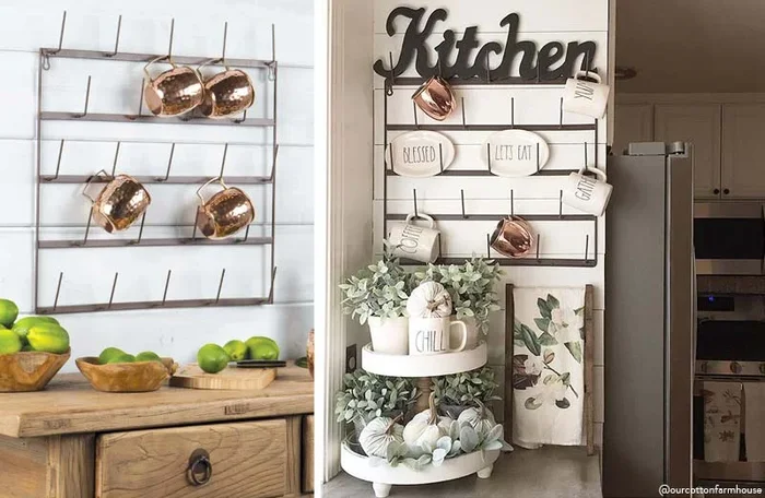 Wall Mounted Mug Rack – European Vintage – Decor Steals