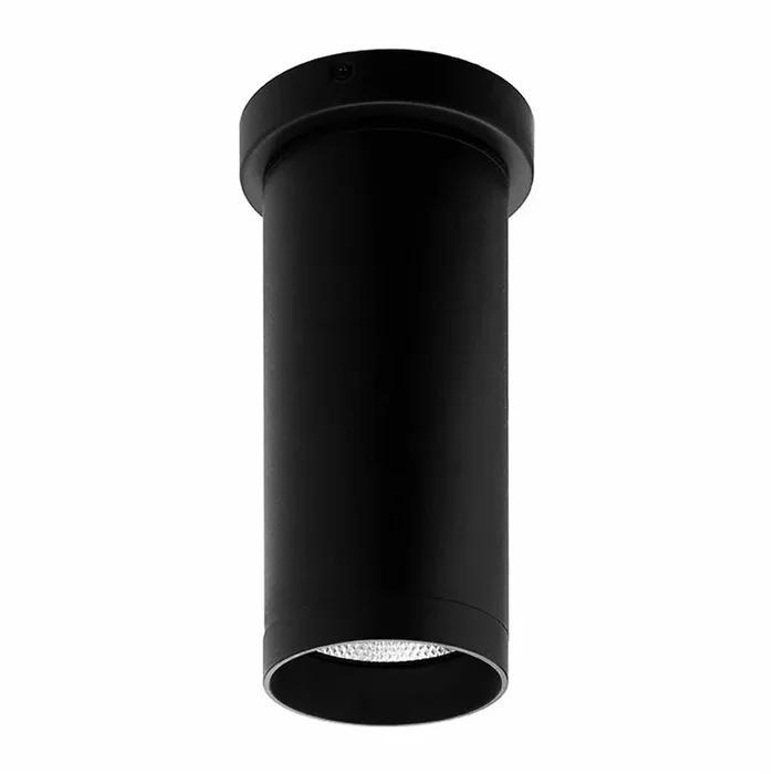Westgate Manufacturing 4 Inch Ceiling Mount Cylinder 9W/12W/15W 3000K/4000K/5000K Triac And 0-10V Dimming Black (CMC4-MCTP-DD-BK)
