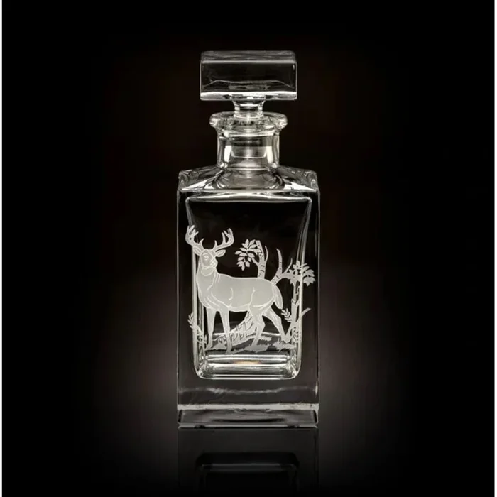 White Tail Buck Classic Decanter American Wildlife by Julie Wear
