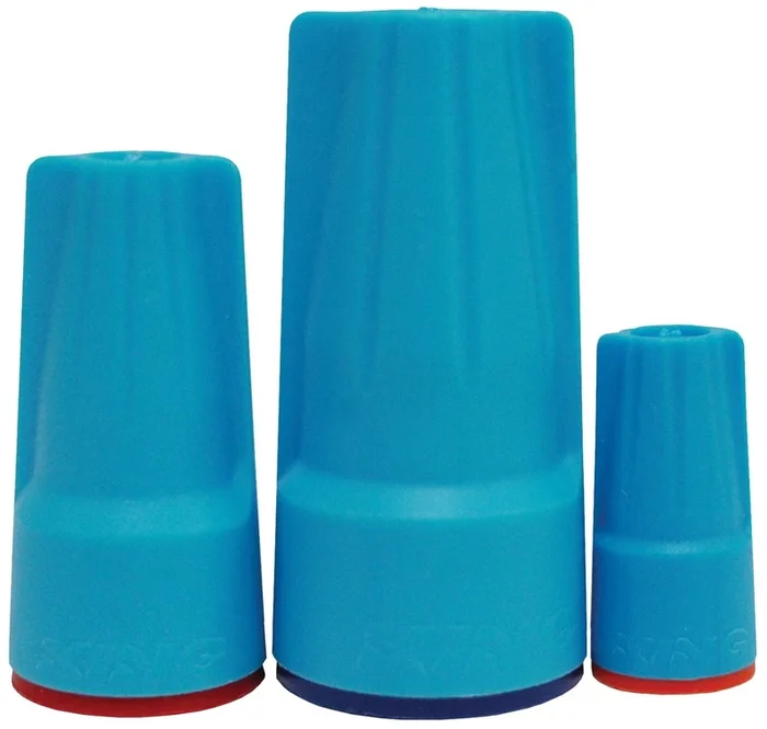 Wire Connector, Waterproof, 300/600V Aqua Blue/Orange, Safety Sealed, 6-Pk.